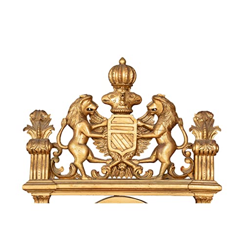 Biscottini Thronesessel im Barock-Stil, 194 x 92 x 96 cm, Sessel aus massivem Holz mit hoher Rückenlehne, königlicher Sessel, Sessel, Riesensessel für Räume und Häuser – Bild 8