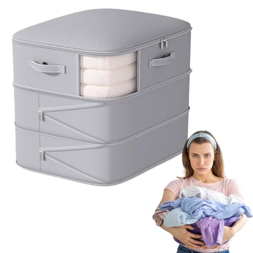 Ruwshuuk Bolsas de ahorro de espacio, bolsas de vacío para ropa | Plegable reutilizable para ropa de cama mantas almohadas