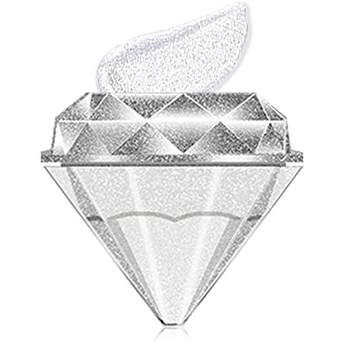 Erinde Diamond Liquid Glitter Eyeshadow, Jelly Gel Eyeshadow Liquid Eye Shadow, Naked Smokey Eye Looks, Waterproof, Long Lasting, Quick-Drying, Creates Sparkling Eye Shadow Makeup (# WHITE)