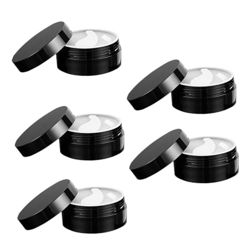 Mikinona 5 Piezas botella de en el cajas dispensador botellas durante la noche artículos de aseo storage box recipiente de crema casos de crema frasco vacío AbS Black