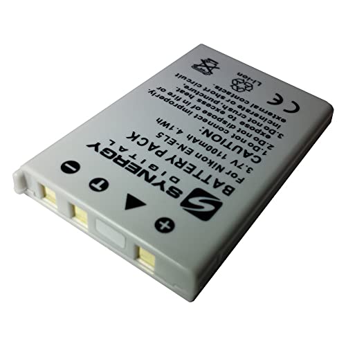 Synergy Digital Digital Camera Batteries, Compatible With Vivitar Viv-Nb-El5 Digital Camera Batteries (Li-Ion, 3.7V, 1100 Mah), Set Of 2 #TOP4