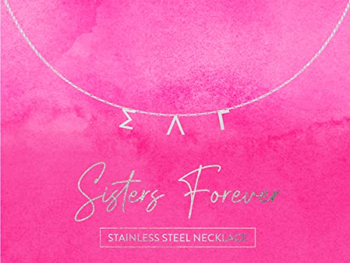 Bijou Sigma Lambda Gamma en acier inoxydable durable pour femmes