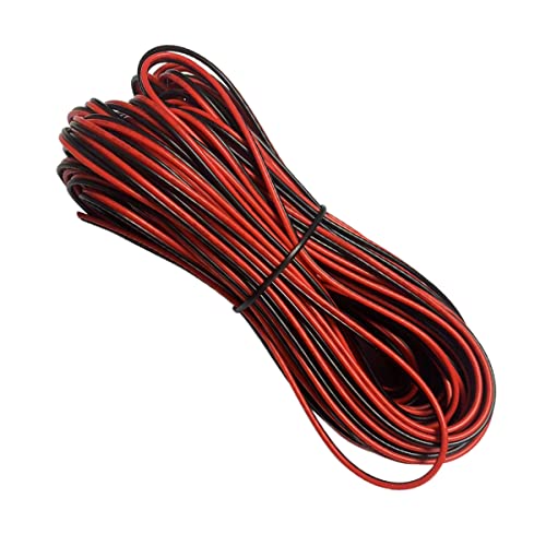 YFFSFDC awg22 電線 ケーブル 20m 22AWG 延長ケーブル コード 電線 2芯 LEDテープライト 単色用延長ケーブル LEDテープコネクタ 2Pin LEDストリップライト接続ケーブル 電子工作 配線 交換 修理 (20m 22AWG)