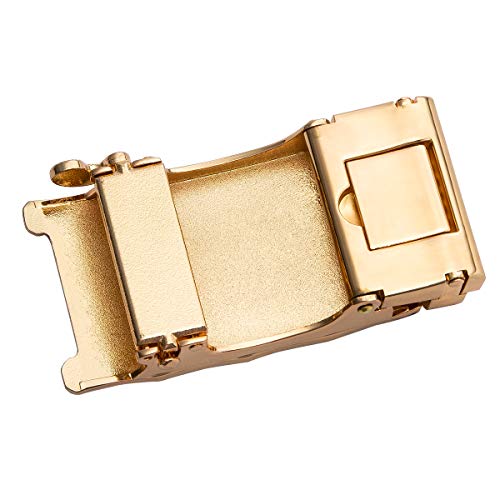 Image of Dubulle Men's Ratchet Belt Gold /Black /Red /Green /Blue /White Automatic Buckle Business Casual Belt Gift - Adjustable Fit