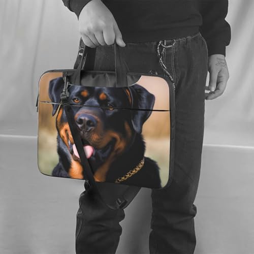 Housse ordinateur portable Rottweiler antichoc protégeant les PC des chutes en déplacement