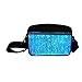 lumisonata Led Crossbody Bag Small Light Up Purse Glow Handbags Mini Shoulder Bags Women Luminous Wallet for Party (black)