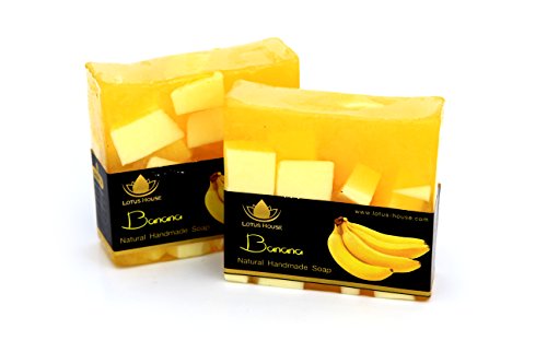 Lotus House Banana Natural Handmade Soap (300g) / 3 Bars