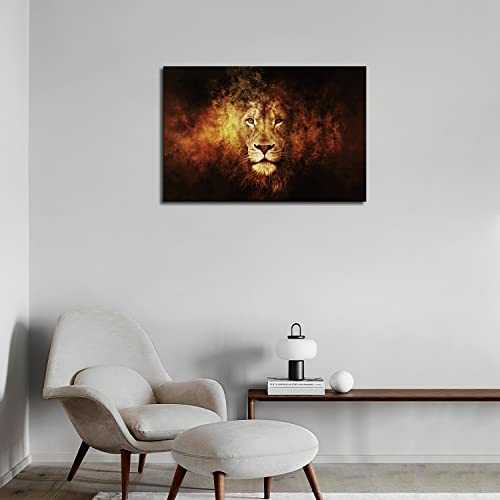 Lion Head Portrait Wall Art Painting Pictures Print On Canvas Animal The Picture For Home Modern Decoration #TOP4