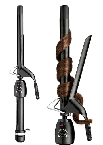 StyleCraft Stay-Temp Black Gold Professional Curling Iron
