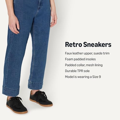 Image of Amazon Essentials Women's Low Top Retro Sneaker with Padded Collar