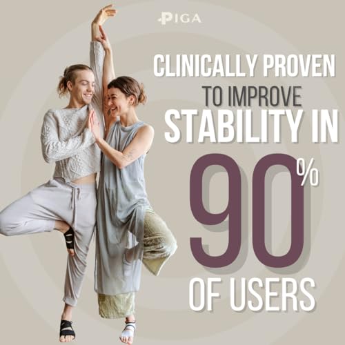 Image of PIGA Toeless Pilates Socks - Non-Slip Grip for Men & Women, Breathable, Durable for Pilates, Barre & Yoga Workouts