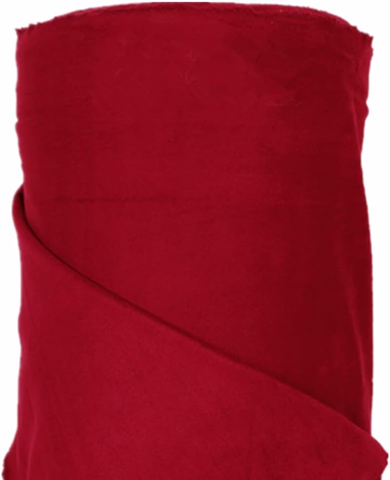 Moyishi Suede Headliner Fabric with Foam Backing Automotive Roof Upholstery Headliner Fabric Craft Foam Backing Red 12" x 60"