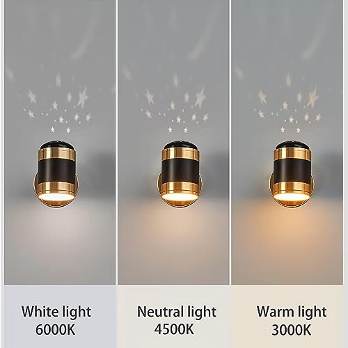 Lámpara de pared regulable moderna con brazo ajustable y luz de noche 3