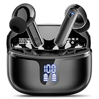 Cuffie Bluetooth Auricolari Bluetooth 5.3, Cuffie Wireless in Ear con 4 ENC HD Mics, 40 Ore HiFi Stereo con Display LED, Cuffiette Sport IP7 Impermeabile, USB-C, Cuffie Senza Fili per Android/iOS