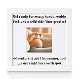 THYGIFTREE Funny Baby Shower Gifts for New Mom, Boy Mom to Be | Adventure Nursery Decor, Wild Child Keepsake Picture Frame | First Time present, Gifts for Outdoorsy Parents, Pregnancy Announcement
