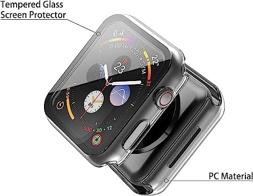 Enhance Your Apple Watch's Protection with‍ Misxi 2 Pack Hard PC Case & Tempered Glass Screen Protector - A Review