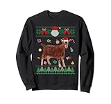 Funny Ugly Sweater Christmas Animals Santa Goat Lover Sweatshirt