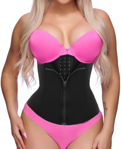 GainKee Clip and Zip Waist Trainer Corset Women Neoprence Worked Out Sweat Vest (X-Small, Belt)