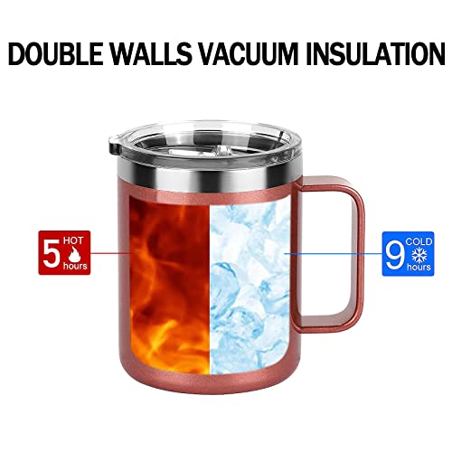 Thank You Gifts For Women, Sometimes You Forget You’re Awesome Stainless Steel Insulated Coffee Mug With Handle, Inspirational Gifts Appreciation Gifts For Women Coworkers Friends 12Oz Rose Gold #TOP4