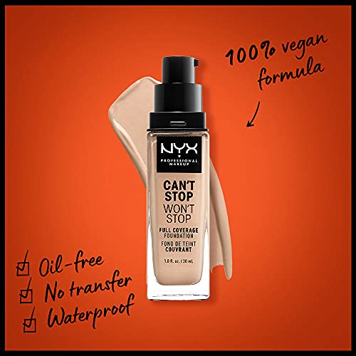 Nyx Can?T Stop Won?T Stop Full Coverage Foundation Vanilla 30ml - vue 3
