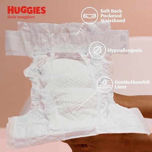 Image of Heavy Absorbency Disposable Unisex Little Snugglers Newborn Baby Diaper, 288 per Case