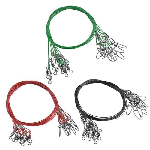 Cable líder para pesca de agua salada 40 piezas 50 cm 150 lb miniatura 1