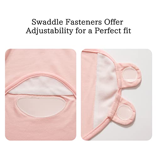 Image of Little Tots Swaddle Blanket for Baby Girl Boy Easy Change Infant Wrap 2 or 3 Pack Adjustable Sleep Sack for Newborn Babies 0-3 Month (Rabbit & Sheep)