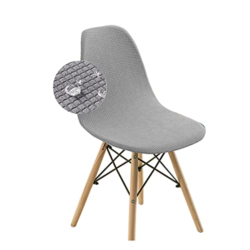 Highdi Fundas de Sillas Comedor Elásticas en Jacquard Impermeable, Funda para Sillas Escandinavas, Cubierta de Silla Sin Brazos para Cocina Oficina Hotel Hogar Decor