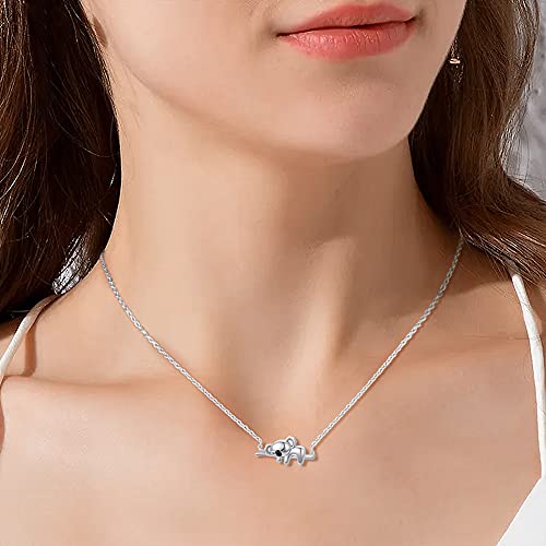 JUSTKIDSTOY Koala Necklace 925 Sterling Silver Cute Animal Koala Bear Jewelry Koala Gifts for Women Girls Animal Lovers4