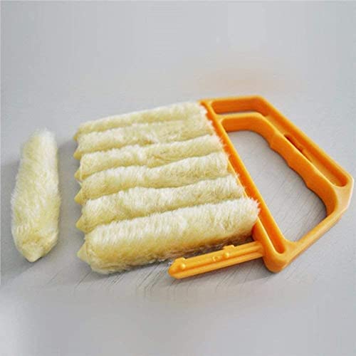 Limpiador de persianas venecianas de microfibra y plumero de ventanas, cepillo de limpieza eficaz para quitar el polvo de persianas y ventanas, ideal para uso doméstico y de oficina