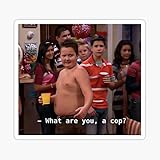 What are You A Cop Funny Memes Sticker Vinyl Decal for Car Bumper, Laptop, Waterbottle Stickers 5 In