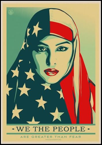 Tableau Shepard Fairey We The People peinture sur toile haut de gamme deco interieure 40x60