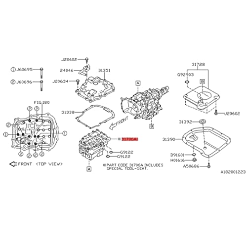 Torque Converter Lock-Up Solenoid Compatibile With Lineartronic Cvt Tr580 Tr690 31825Aa050 31825Aa051 31825Aa052 Lock-Up Transfer Clutch (Lock-Up Solenoids (12.1)) #TOP2