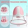 ZWFUN Brustmassagegeräte mit 3 weichen Bürstenköpfen, 360° drehbarer Nippel Vibrator mit 10 Vibrationsmodi Erwachsenen Sexspielzeug Nippelsauger Brustwarzen Stimulator für Sie Sex Spielzeug für Frauen #3