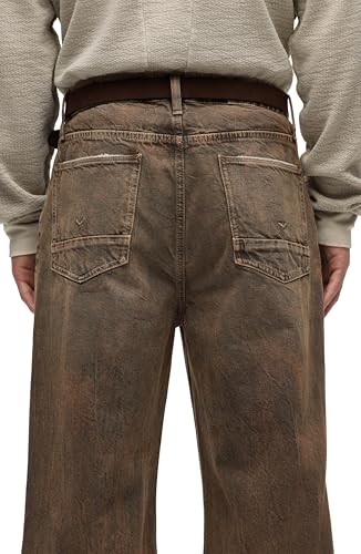 Image of Hudson Men's Luca Loose Fit Wide Leg Denim Pant