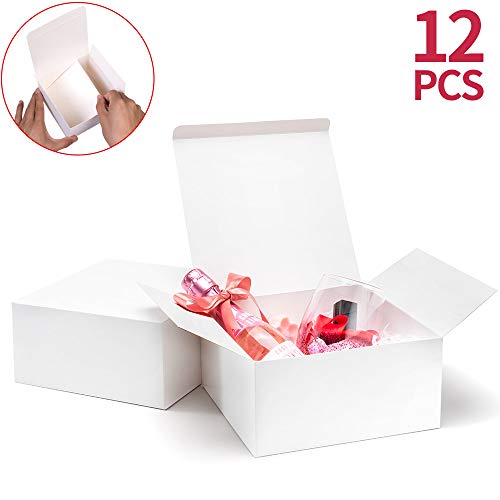 ValBox Premium Gift Boxes 12 Pack 8 x 8 x 4 White Paper