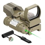 Feyachi Reflex Sight for Rifle, 4 Reticles Red & Green Dot S...