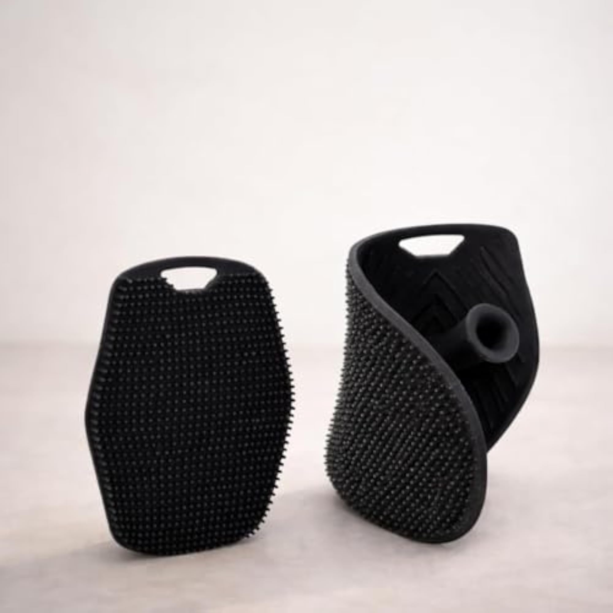 Silicone Body Scrubber Bath Brush with Soft Bristles, Ergonomic Grip
