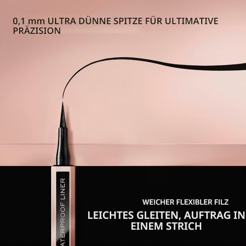 Lancôme Lash Idôle Liner 01 Glossy Black Waterproof, flüssiger Eyeliner mit ultradünner Spitze für einen präzisen Lidstrich… – Ansicht 5