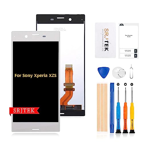 SRJTEK For Sony Xperia XZS G8231 G8232 SO-03J SOV35 602SO G8232 SO-01J SOV34 503SO 修理用フロントパネル(フロントガラスデジタイザ)タッチパネル Lcd液晶パネルセット 修理