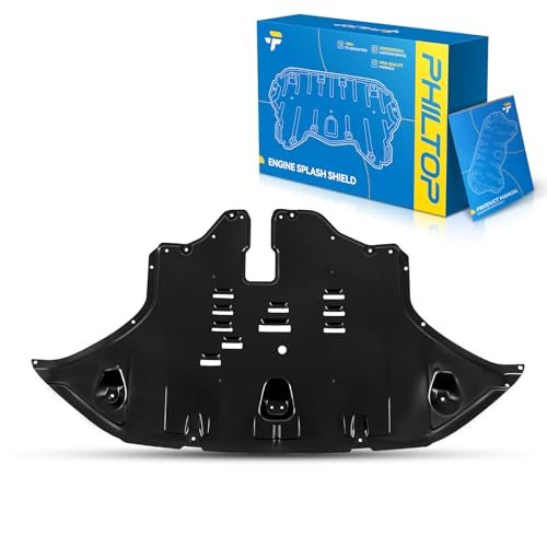 Image of PHILTOP HY1228196 Front Lower Engine Splash Shield Under Cover Compatible with 2019-2020 Hyundai Santa Fe