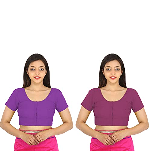 Image of Namita Women's Rubia Cotton Solid Half Sleeve Blouse