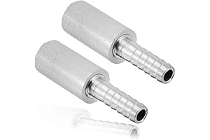 YOUHO 2-Pack 0.5 Micron Carbonating Stone with 1/4" Barb