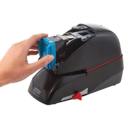 Rapid 5080e Professional Electric Cartridge Stapler, 90 Sheet Capacity, Black, Includes 1 Cartridge with 5000 Staples (90147)