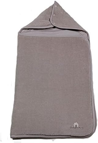 Eveil et Nature Hooded Baby Blanket, Taupe
