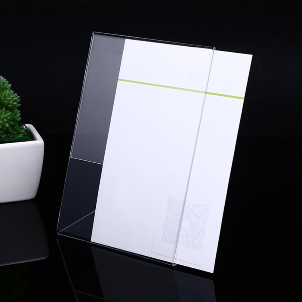 12stücke Acrylschild Halter Transparente Acrylrahmen für Tische Acryl-bilderrahmen Schutz vor Feuchtigkeit für Theken und Präsentationen