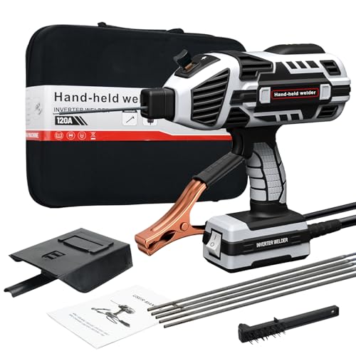Image of TRQWH Portable Welding Machine 110V Handheld Welder | IGBT Inverter, 5 Variable Current Adjustment, Fit 1 /16 inch-1 /8 inch Welding Rods, for DIY /Home Repair /Farm Maintenance /Automotive