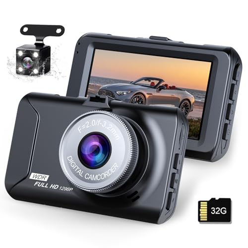 Dash cam front and rear image