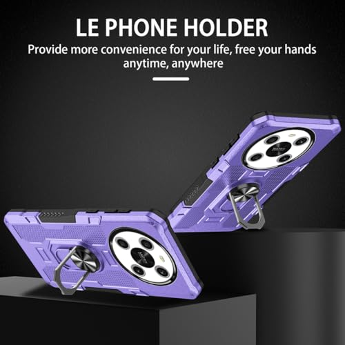 Coque Honor X9 5G et Magic4 Lite violette antichoc avec support