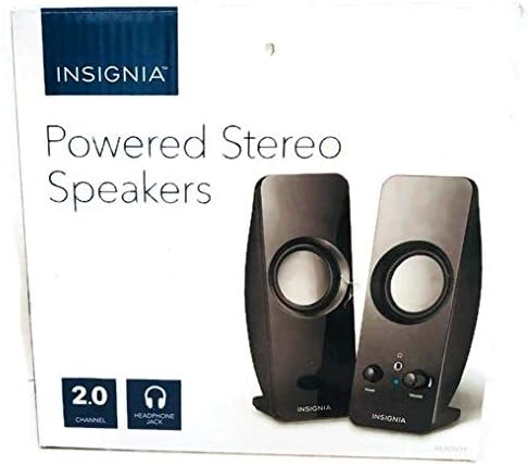 Power Stereo Speakers 2.0 w/Headphone Jack